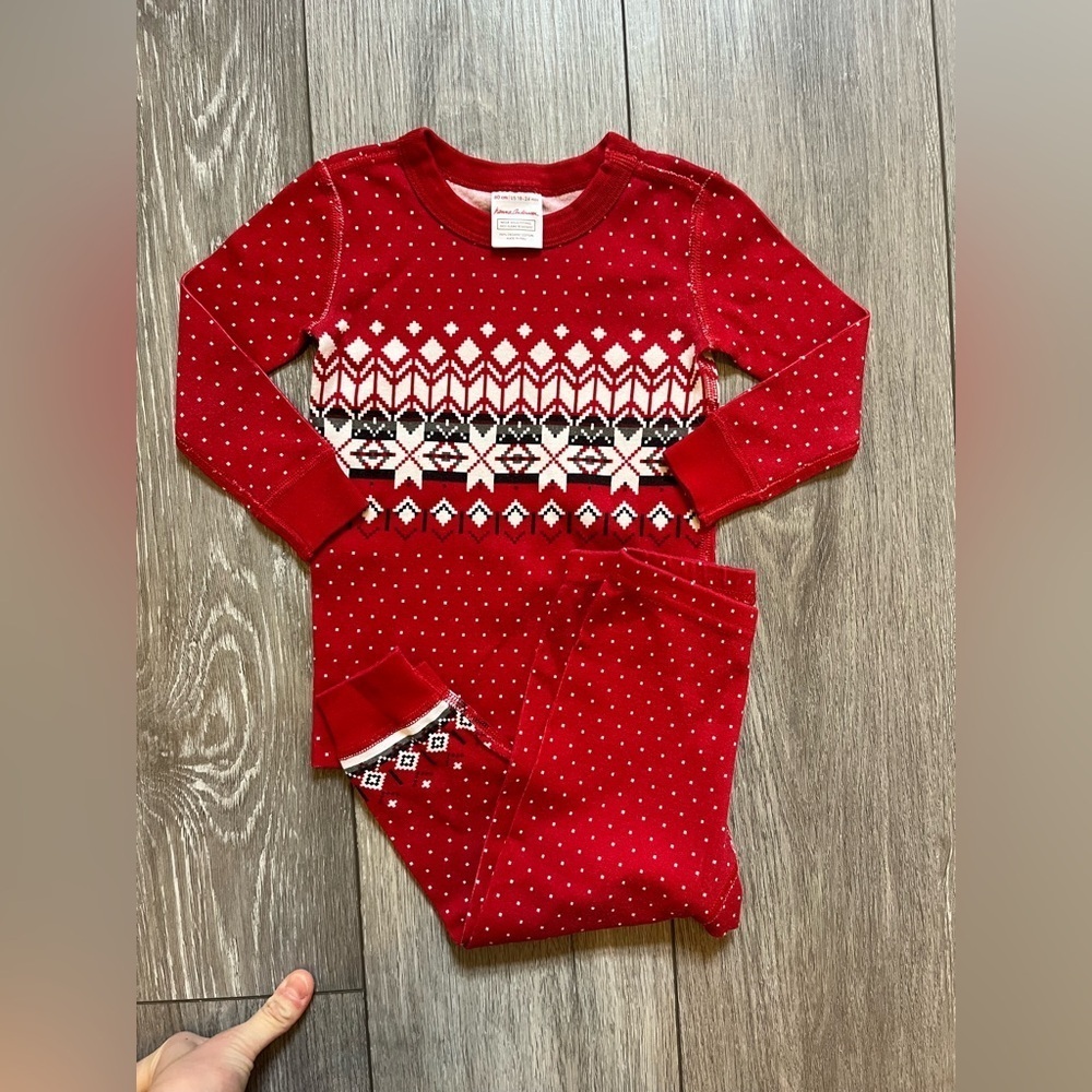 Hanna Andersson Holiday HannaJams™ Pajama Set 100% Organic Cotton 18-24 Mo